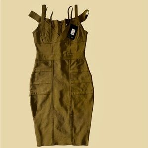 Womens Fashion Nova Dresses Lansa Bandage Dress Mauve